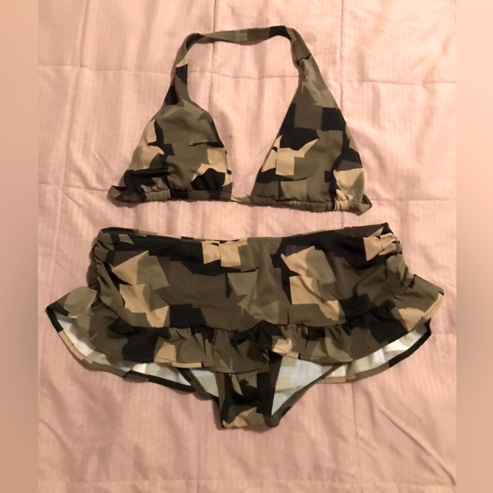 KamaliKulture camo swimsuit